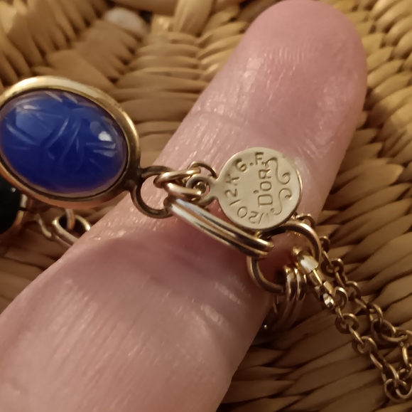 D'or 12kt GF Multi Stone Bracelet - Picture 4 of 8